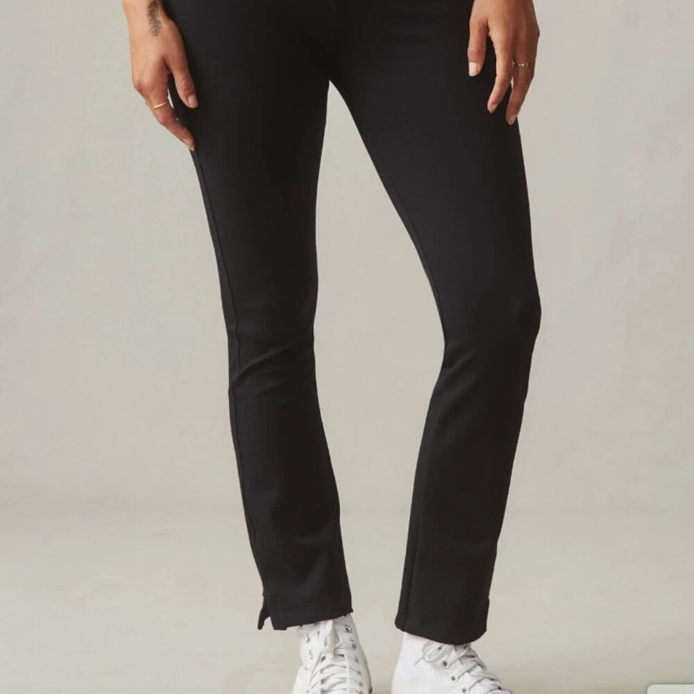 American Giant Ponte Kick Flare Pants Navy